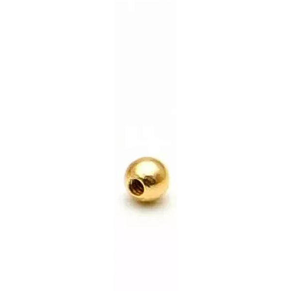 Tarraxa Bolinha para Piercing Folheado a Ouro 18k