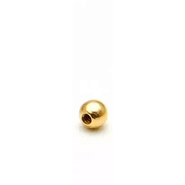 Tarraxa Bolinha para Piercing Folheado a Ouro 18k