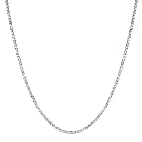 Corrente Veneziana 45cm Folheado a Prata 925