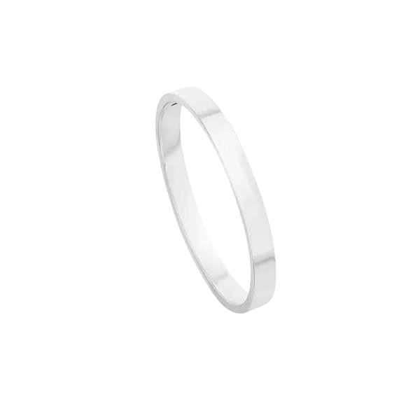 Anel Fio Liso Folheado a Prata 925