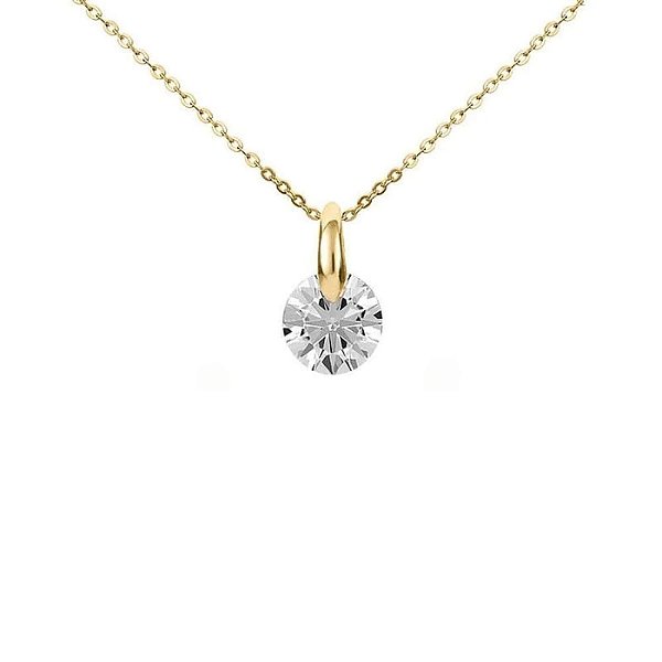 Colar Ponto de Luz Pendente Folheado a Ouro 18K