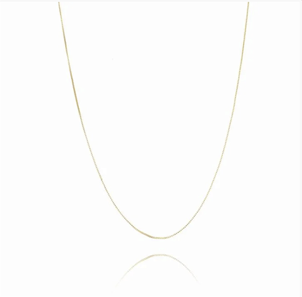 Colar Corrente Veneziana 60cm Folheado a Ouro 18K