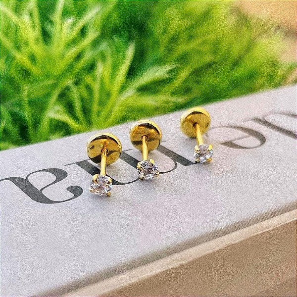 Australiano Ponto de luz Folheado a ouro 18K