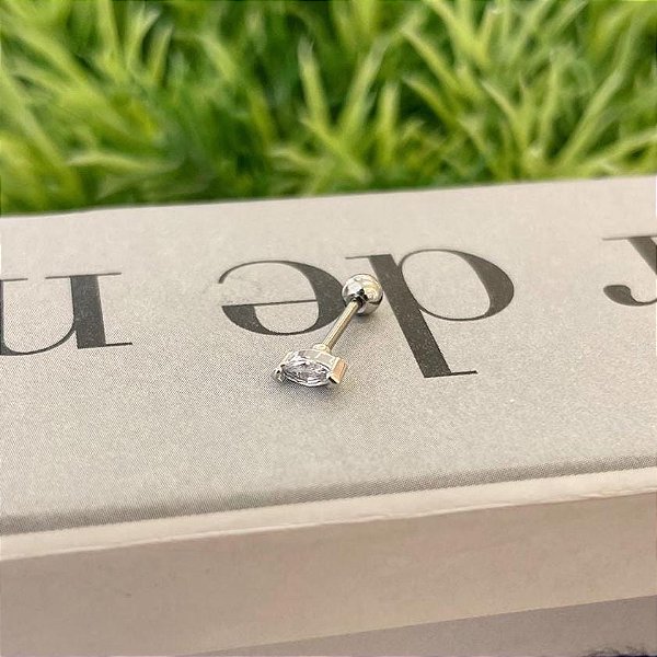 Piercing Navete Cristal Steel