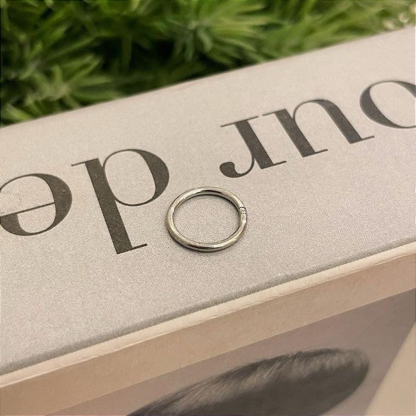 Piercing Argola Segmentada Lisa 8mm Steel