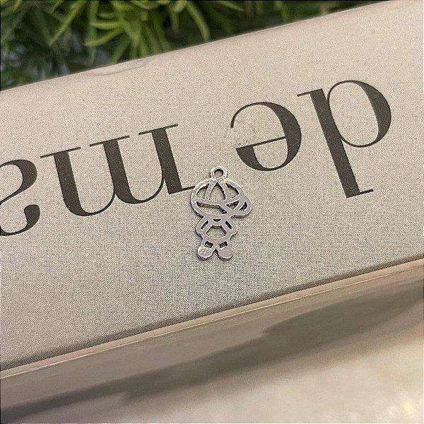 Pingente Menino Vazado Pequeno Liso Steel