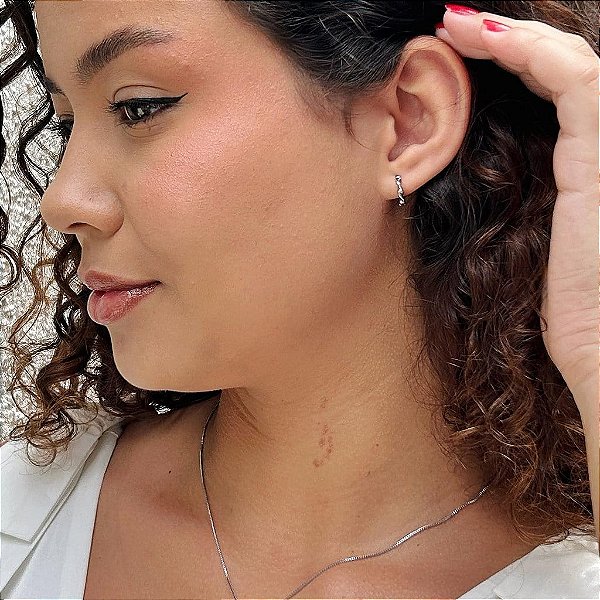 Brinco Argola Fio Torcido M Steel