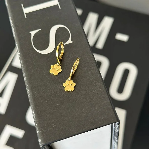 Brinco Argola Patinha Lisa Folheado a ouro 18K