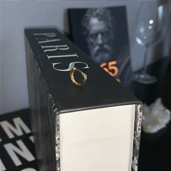 Piercing Argola Fio Liso Reto G Folheado a ouro 18K