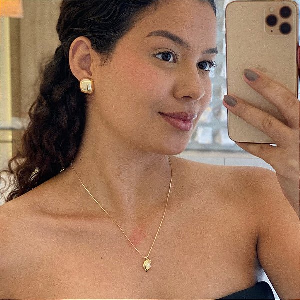 Colar Coração Folheado a ouro 18K