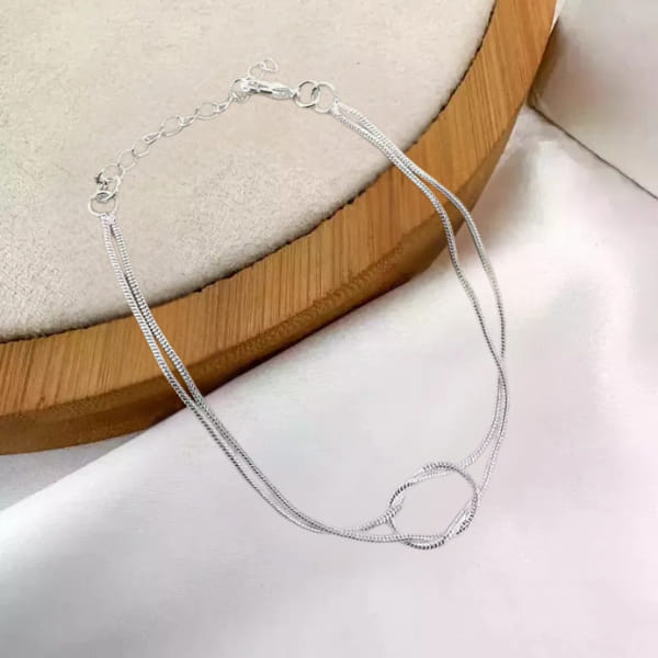 Pulseira Rabo de Rato Duplo Amarração Steel