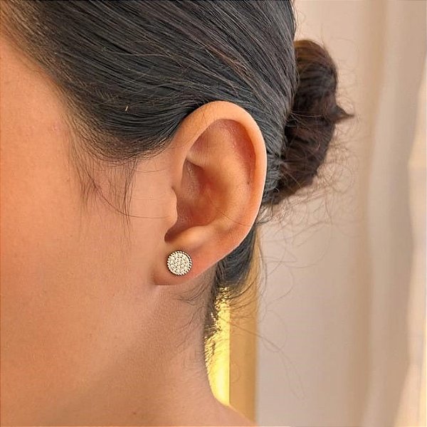 Brinco Chuveiro Grande Cravejado com Borda Granitada Steel