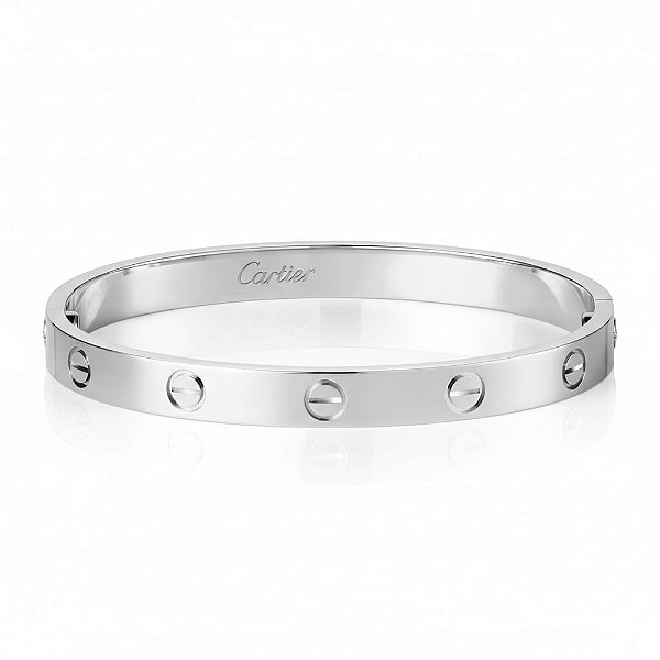 Bracelete Aço Cartier Steel