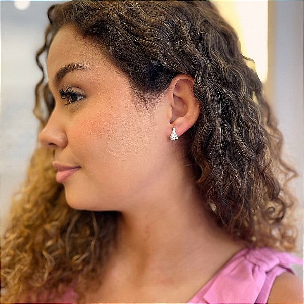 Brinco Nossa Senhora Trabalhado Steel