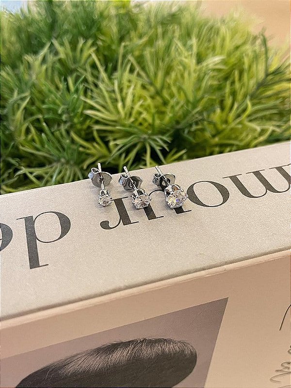 Trio Ponto de Luz Cristal Steel