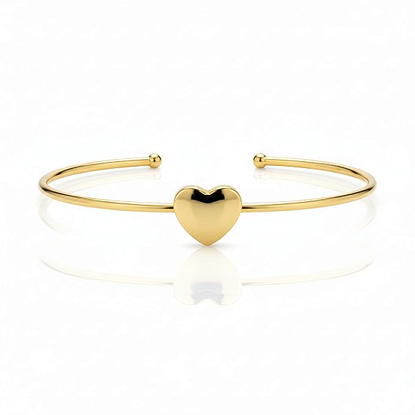 Bracelete Coração Liso
