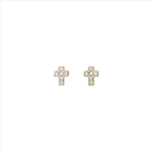 BRINCO CRUZ ZIRCONIAS CRISTAL