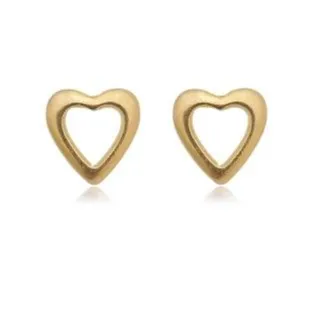 Brinco Coração Vazado M