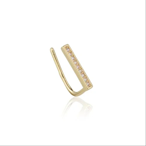 PIERCING FAKE RETO ZIRCONIAS CRISTAL