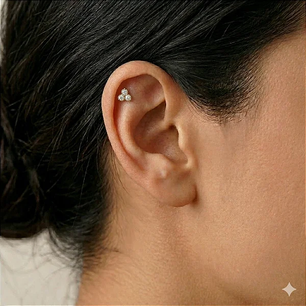Piercing Florzinha 3 pontas