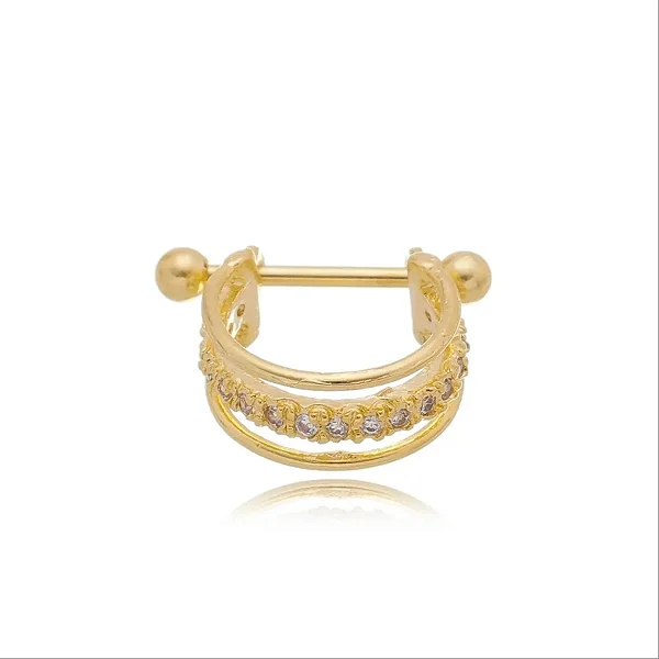 Piercing Meia Argola Bastão 12mm 3 Fios