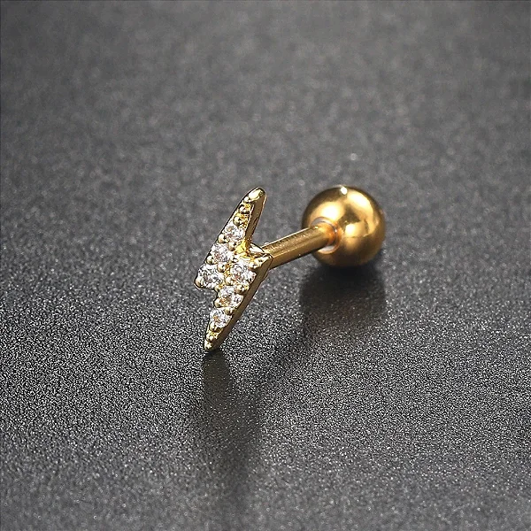 Piercing Raio Alongado Cravejado