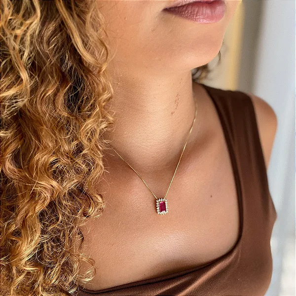 Colar Fusion Borda Cravejada