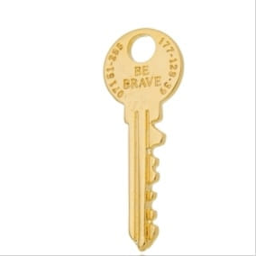 Pingente Chave Be Brave