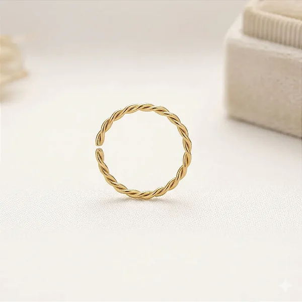 Piercing de Argola Fio Trançado 8mm