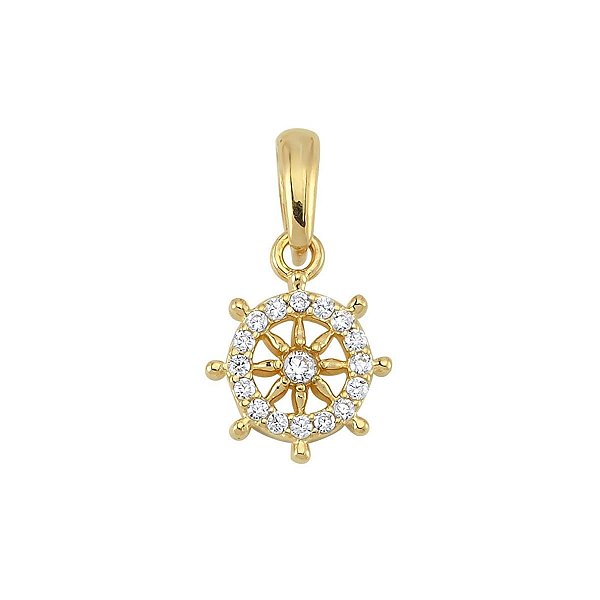 Pingente Nautico Zirconias