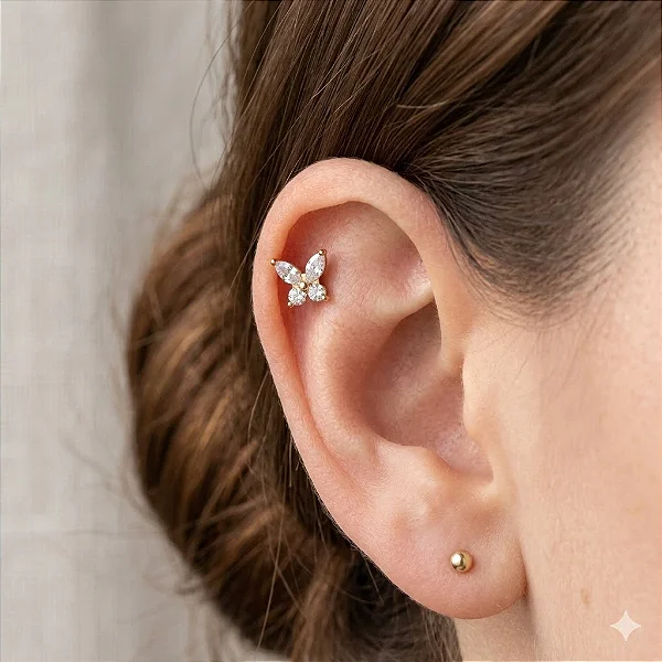 Piercing Borboleta Navete