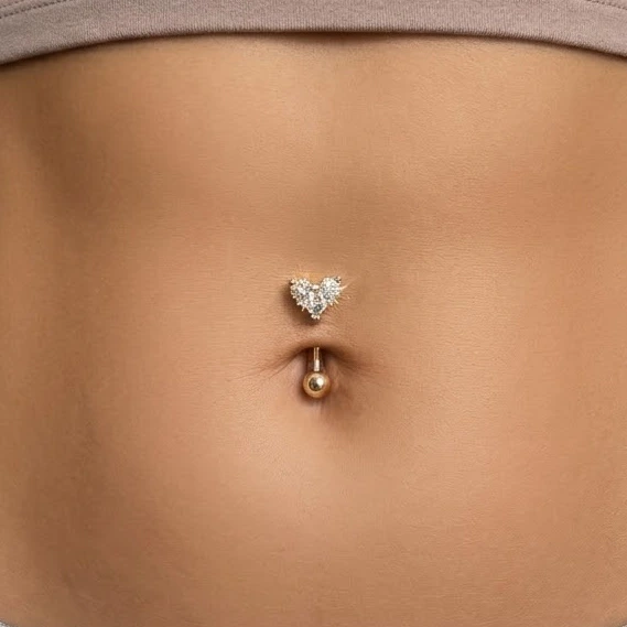 Piercing Bananinha Coração Inverso