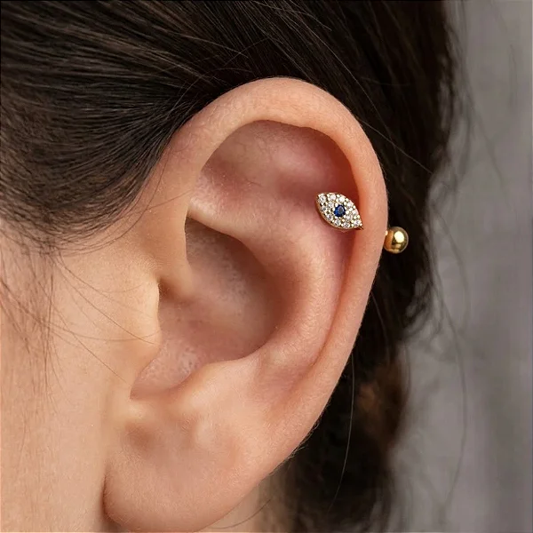 Piercing Reto Olho Grego 10mm
