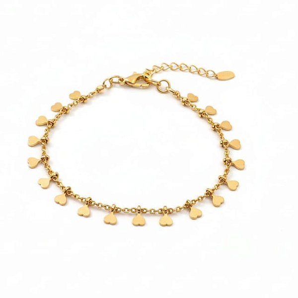 Pulseira Corações Pendurados