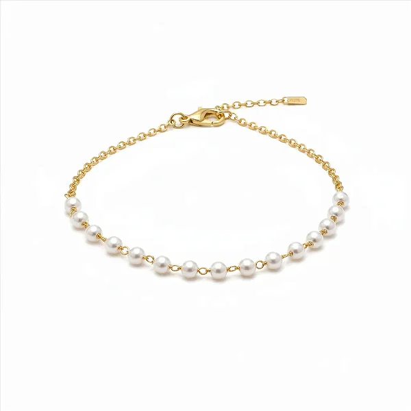 Pulseira Infantil Pérolas Juntinhas