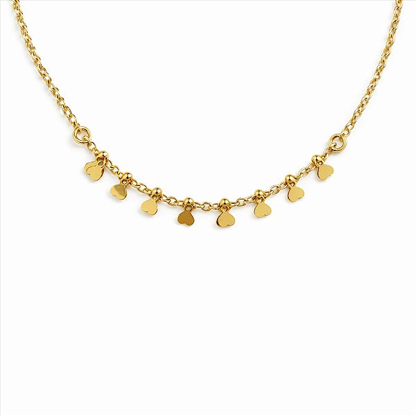 Pulseira Infantil Corações Pendurados