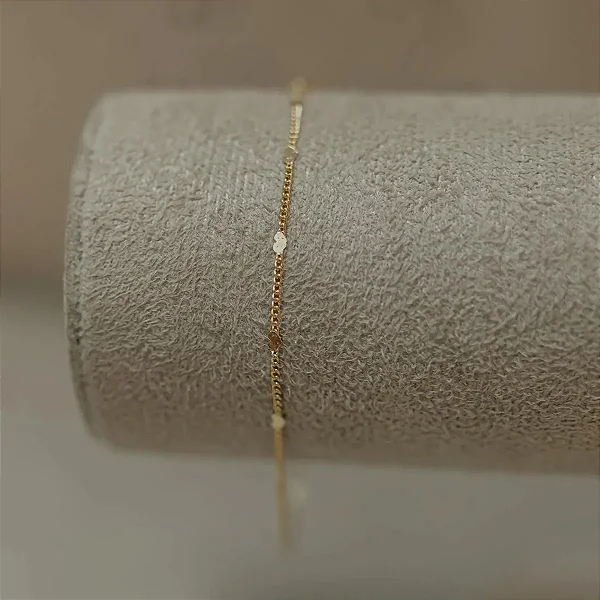 Pulseira Corações Chapinha Marcada