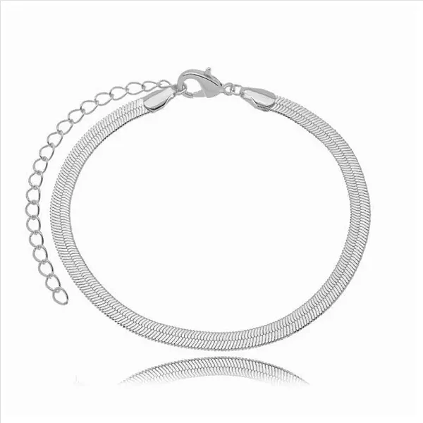 Pulseira Fita Heringbone 0,4mm 19cm