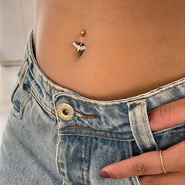 Piercing Umbigo Arco Navetes