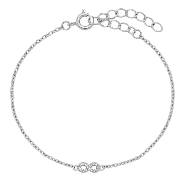 Pulseira Correntinha Infinito Cravejado