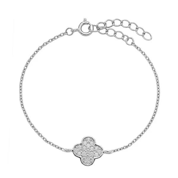 Pulseira Trevinho Cravejado