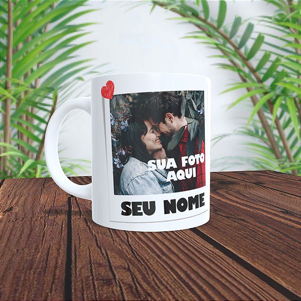 Caneca com Foto e Frase (1 Foto)