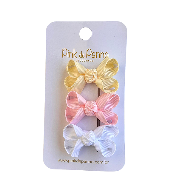 Kit 3 Laços Boutique Micro