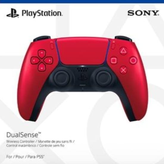 DUALSENSE VOLCANIC RED - NOVO LACRADO!!!