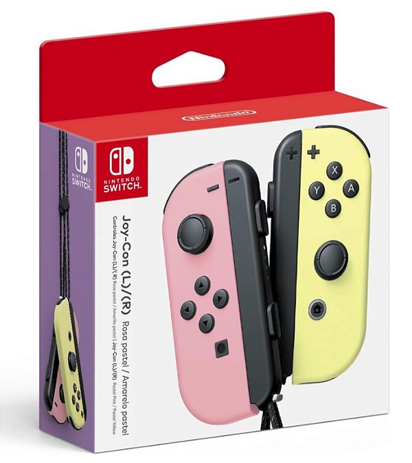 JOY CONS YELLOW/PINK NINTENDO SWITCH - NOVO LACRADO