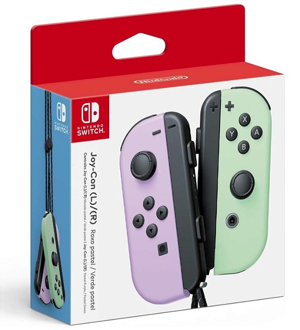 JOY CONS PURPLE/GREEN  NINTENDO SWITCH - NOVO LACRADO