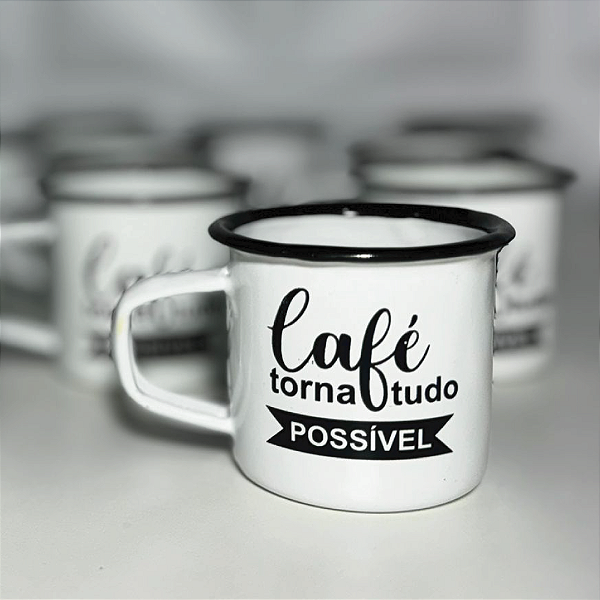 MINI CANECA ESMALTADA RETRO 80 ML