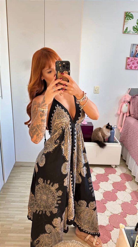 Vestido mandala (preto)