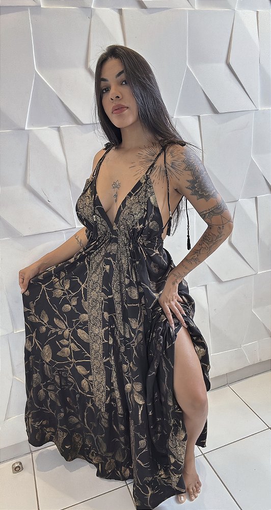 Vestido pipa preto