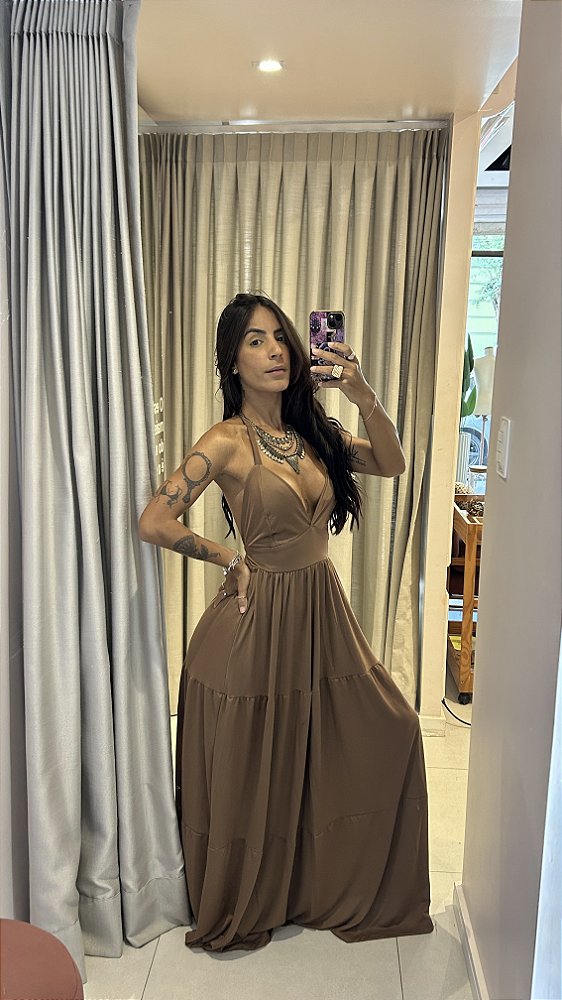 Vestido Mille ( marrom )